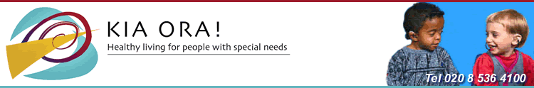 Main banner for Kia Ora - child disability charity